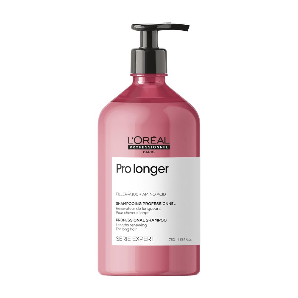 L'Oréal Professionnel Stärkendes Haarshampoo Für Langes Und Dünnes Haar, Mit Filler A-100 & Aminosäuren, Serie Expert, Pro Longer Shampoo