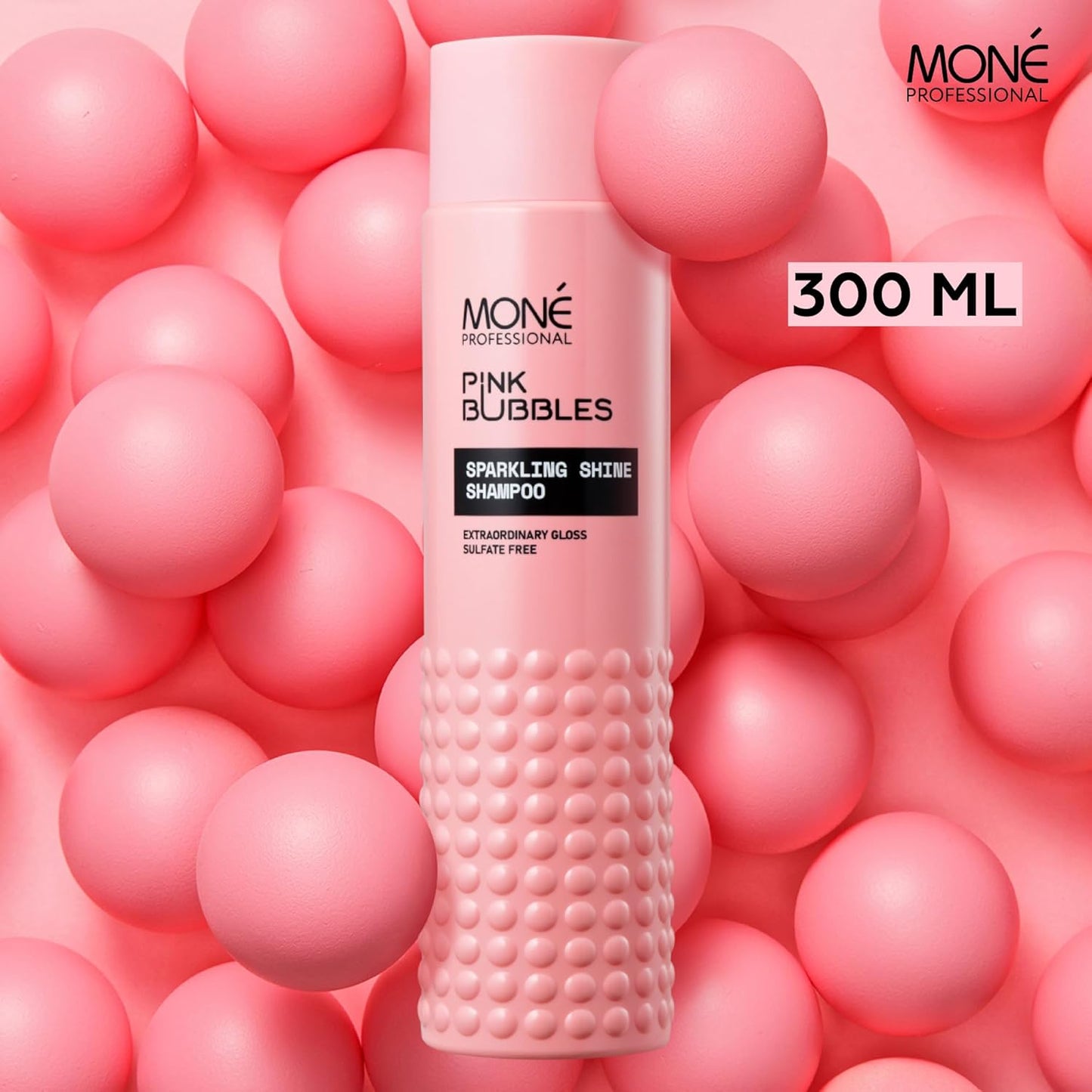MONÉ PROFESSIONAL - Shampoo Für Coloriertes Haar, Intensiver Glanz - Haarshampoo Damen Ohne Sulfate, Parabene Und Schädliches Silikon - Intensiver Farbschutz - Nährend & Geschmeidig - 300 Ml