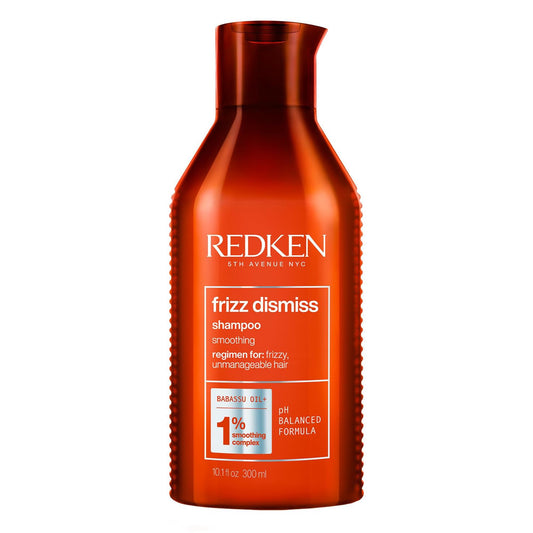 Redken Haarshampoo Mit Anti-Frizz-Effekt Für Widerspenstiges Haar, Mit Babassu-Öl Und Smoothing Komplex, Frizz Dismiss Shampoo, 1 X 300 Ml