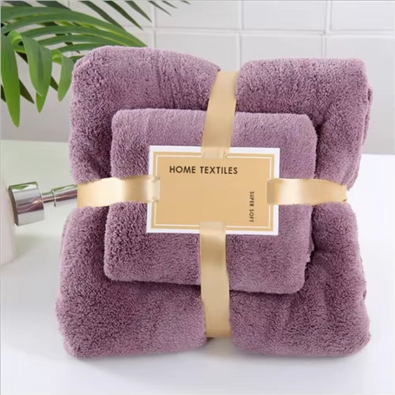 17 Colors Coral Fleece Hair Drying Towel Microfibre Swimming Hand Bath Towel Sets Bathroom Towels Microfiber Towel Set
