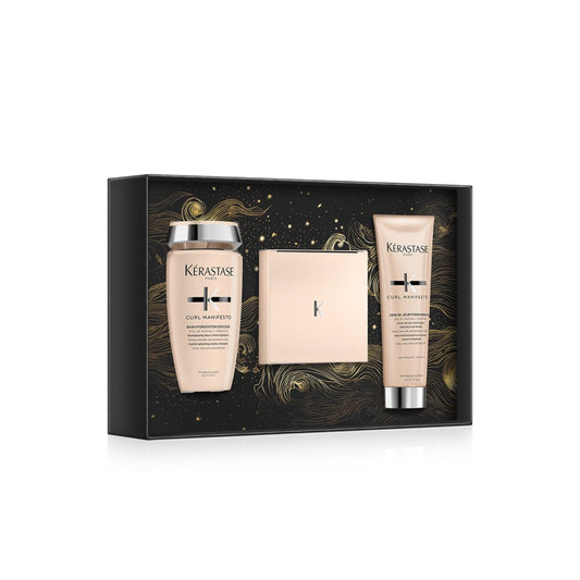 Kérastase Curl Manifesto Masque Geschenkset, Pflegeserie Für Welliges, Lockiges Oder Krauses Haar, Enthält: Bain Hydratation Douceur 250 Ml, Masque Beurre Hydratation 200 Ml, Crème De Jour 150 Ml