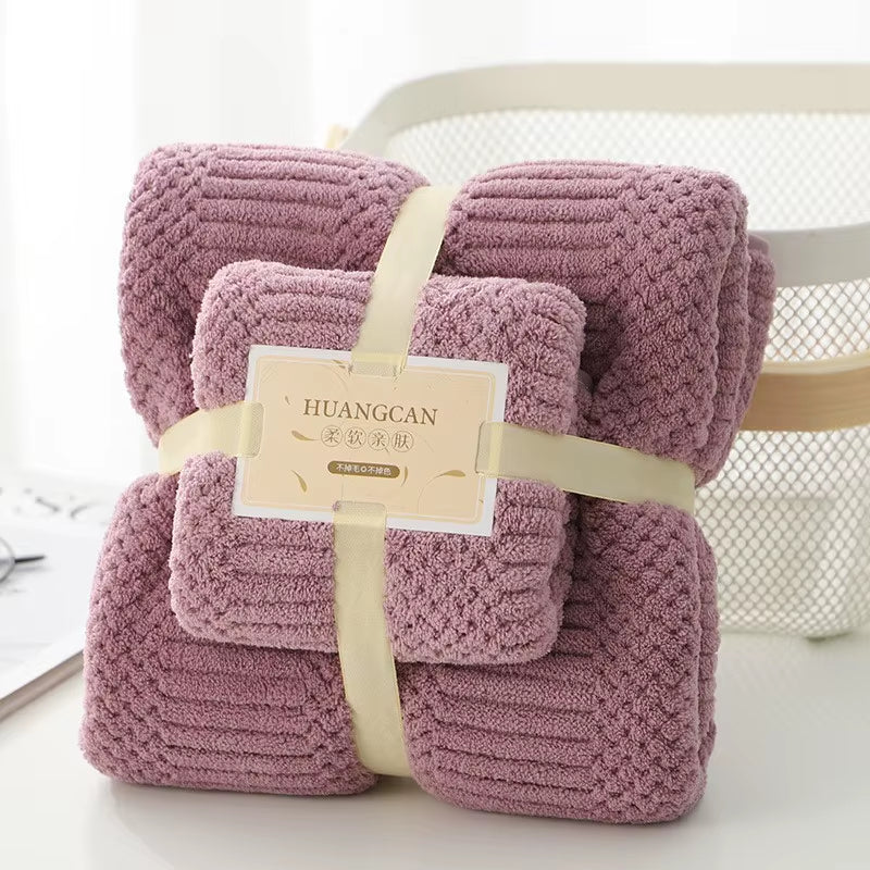 17 Colors Coral Fleece Hair Drying Towel Microfibre Swimming Hand Bath Towel Sets Bathroom Towels Microfiber Towel Set