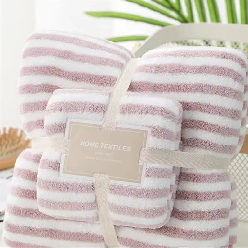 17 Colors Coral Fleece Hair Drying Towel Microfibre Swimming Hand Bath Towel Sets Bathroom Towels Microfiber Towel Set