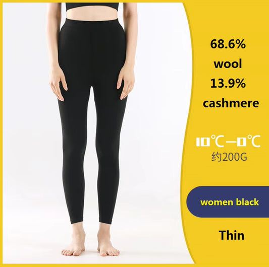 68.6% Merino Wool Men Women Warm Thermal Underwear Thick Pants Mens Leggings Man Trousers Leggins Winter Panty Long Johns Sexy