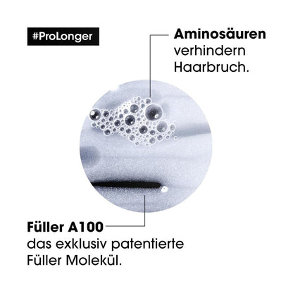L'Oréal Professionnel Stärkendes Haarshampoo Für Langes Und Dünnes Haar, Mit Filler A-100 & Aminosäuren, Serie Expert, Pro Longer Shampoo