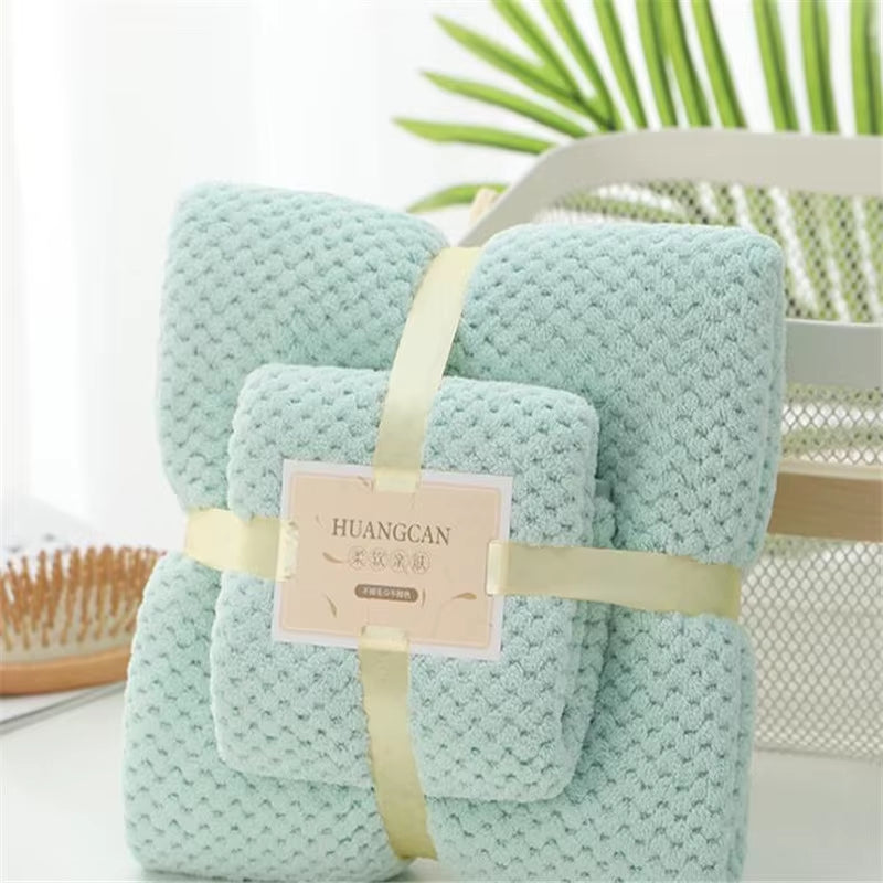 17 Colors Coral Fleece Hair Drying Towel Microfibre Swimming Hand Bath Towel Sets Bathroom Towels Microfiber Towel Set