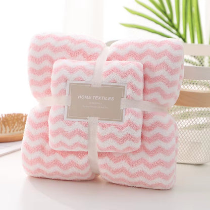 17 Colors Coral Fleece Hair Drying Towel Microfibre Swimming Hand Bath Towel Sets Bathroom Towels Microfiber Towel Set