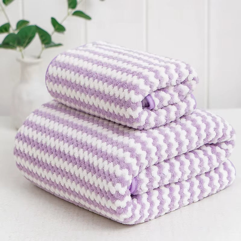 17 Colors Coral Fleece Hair Drying Towel Microfibre Swimming Hand Bath Towel Sets Bathroom Towels Microfiber Towel Set